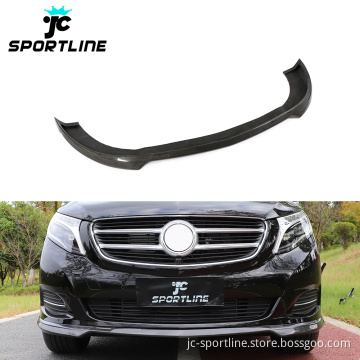 Carbon Fiber Front Bumper Lip for Mercedes Benz Vito V250 16-18